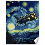 Spaceship Starry Night Van Gogh Painting Canvas 36  x 48 