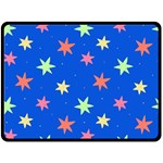 Background Star Darling Galaxy Two Sides Fleece Blanket (Large)