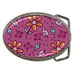 Flowers Petals Leaves Foliage Belt Buckles