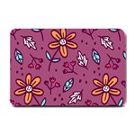 Flowers Petals Leaves Foliage Small Doormat