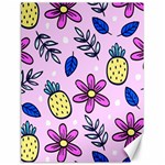 Flowers Petals Pineapples Fruit Canvas 18  x 24 