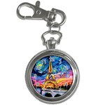 Eiffel Tower Starry Night Print Van Gogh Key Chain Watches