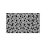 Ethnic symbols motif black and white pattern Sticker Rectangular (100 pack)