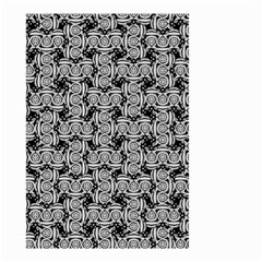 Ethnic symbols motif black and white pattern Small Garden Flag (Two Sides) from ArtsNow.com Back