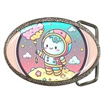 Boy Astronaut Cotton Candy Childhood Fantasy Tale Literature Planet Universe Kawaii Nature Cute Clou Belt Buckles