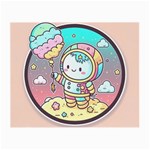 Boy Astronaut Cotton Candy Childhood Fantasy Tale Literature Planet Universe Kawaii Nature Cute Clou Small Glasses Cloth