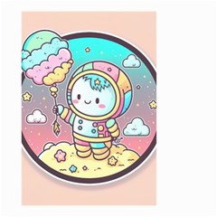 Boy Astronaut Cotton Candy Childhood Fantasy Tale Literature Planet Universe Kawaii Nature Cute Clou Small Garden Flag (Two Sides) from ArtsNow.com Front