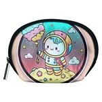 Boy Astronaut Cotton Candy Childhood Fantasy Tale Literature Planet Universe Kawaii Nature Cute Clou Accessory Pouch (Medium)