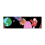 Girl Bed Space Planets Spaceship Rocket Astronaut Galaxy Universe Cosmos Woman Dream Imagination Bed Sticker Bumper (10 pack)