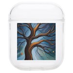 Tree Branches Mystical Moon Expressionist Oil Painting Acrylic Painting Abstract Nature Moonlight Ni Soft TPU AirPods 1/2 Case