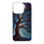 Tree Branches Mystical Moon Expressionist Oil Painting Acrylic Painting Abstract Nature Moonlight Ni iPhone 13 Pro TPU UV Print Case