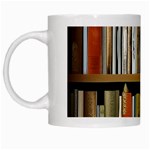 Book Nook Books Bookshelves Comfortable Cozy Literature Library Study Reading Reader Reading Nook Ro White Mug