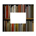 Book Nook Books Bookshelves Comfortable Cozy Literature Library Study Reading Reader Reading Nook Ro White Wall Photo Frame 5  x 7 