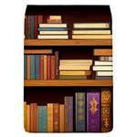 Book Nook Books Bookshelves Comfortable Cozy Literature Library Study Reading Room Fiction Entertain Removable Flap Cover (L)