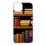Book Nook Books Bookshelves Comfortable Cozy Literature Library Study Reading Room Fiction Entertain iPhone 14 Plus TPU UV Print Case