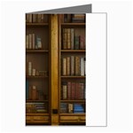 Books Book Shelf Shelves Knowledge Book Cover Gothic Old Ornate Library Greeting Card