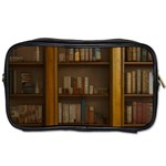 Books Book Shelf Shelves Knowledge Book Cover Gothic Old Ornate Library Toiletries Bag (One Side)