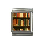Books Bookshelves Library Fantasy Apothecary Book Nook Literature Study Italian Charm (13mm)