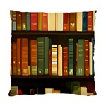 Books Bookshelves Library Fantasy Apothecary Book Nook Literature Study Standard Cushion Case (Two Sides)