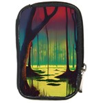 Nature Swamp Water Sunset Spooky Night Reflections Bayou Lake Compact Camera Leather Case