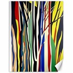 Abstract Trees Colorful Artwork Woods Forest Nature Artistic Canvas 18  x 24 