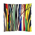 Abstract Trees Colorful Artwork Woods Forest Nature Artistic Standard Cushion Case (One Side)
