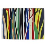 Abstract Trees Colorful Artwork Woods Forest Nature Artistic Cosmetic Bag (XXL)