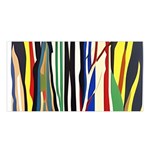 Abstract Trees Colorful Artwork Woods Forest Nature Artistic Satin Shawl 45  x 80 