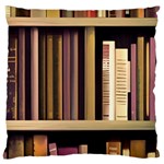 Books Bookshelves Office Fantasy Background Artwork Book Cover Apothecary Book Nook Literature Libra Large Cushion Case (One Side)