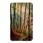 woodland woods forest trees nature outdoors mist moon background artwork book Memory Card Reader (Rectangular)