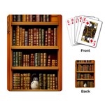 Room Interior Library Books Bookshelves Reading Literature Study Fiction Old Manor Book Nook Reading Playing Cards Single Design (Rectangle)