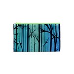 Nature Outdoors Night Trees Scene Forest Woods Light Moonlight Wilderness Stars Cosmetic Bag (XS)