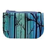 Nature Outdoors Night Trees Scene Forest Woods Light Moonlight Wilderness Stars Large Coin Purse