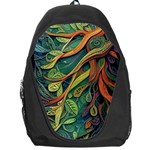 Outdoors Night Setting Scene Forest Woods Light Moonlight Nature Wilderness Leaves Branches Abstract Backpack Bag