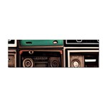 Retro Electronics Old Antiques Texture Wallpaper Vintage Cassette Tapes Retrospective Sticker (Bumper)