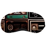 Retro Electronics Old Antiques Texture Wallpaper Vintage Cassette Tapes Retrospective Sleep Mask