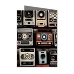 Retro Cameras Old Vintage Antique Technology Wallpaper Retrospective Mini Greeting Cards (Pkg of 8)