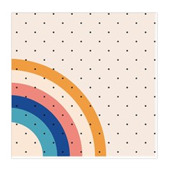 Abstract Geometric Bauhaus Polka Dots Retro Memphis Rainbow Duvet Cover Double Side (Queen Size) from ArtsNow.com Front