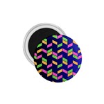 Background Pattern Geometric Pink Yellow Green 1.75  Magnets