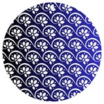 Pattern Floral Flowers Leaves Botanical UV Print Acrylic Ornament Round