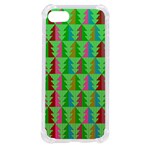 Trees Pattern Retro Pink Red Yellow Holidays Advent Christmas iPhone SE