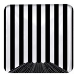 Stripes Geometric Pattern Digital Art Art Abstract Abstract Art Square Glass Fridge Magnet (4 pack)