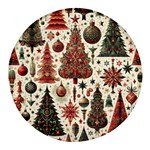 Christmas Decoration Round Glass Fridge Magnet (4 pack)