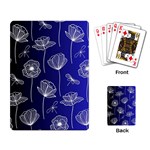 Pattern Floral Leaves Botanical White Flowers Playing Cards Single Design (Rectangle)