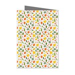 Background Pattern Flowers Leaves Autumn Fall Colorful Leaves Foliage Mini Greeting Cards (Pkg of 8)