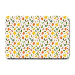 Background Pattern Flowers Leaves Autumn Fall Colorful Leaves Foliage Small Doormat