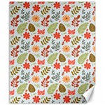 Background Pattern Flowers Design Leaves Autumn Daisy Fall Canvas 20  x 24 