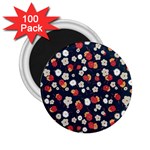 Flowers Pattern Floral Antique Floral Nature Flower Graphic 2.25  Magnets (100 pack) 