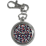 Flowers Pattern Floral Antique Floral Nature Flower Graphic Key Chain Watches