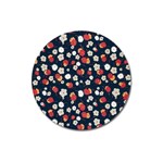 Flowers Pattern Floral Antique Floral Nature Flower Graphic Magnet 3  (Round)